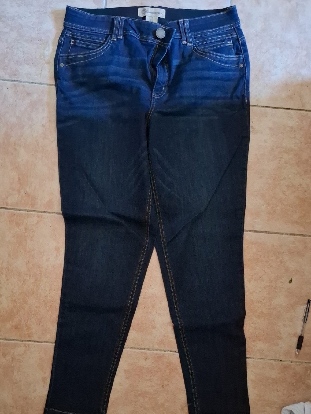 Democracy Dark Indigo Skinny Jeans for Women